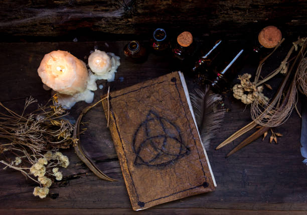 istock set of objects symbols of esoteric rituals 1341387863