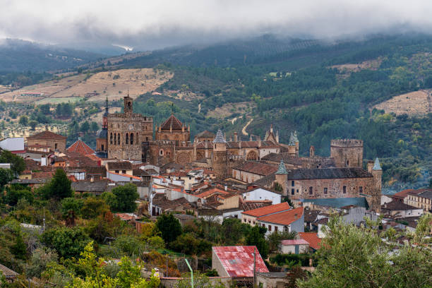 Royal Monastery of Santa Maria de Guadalupe. Caceres, Spain. stock photo