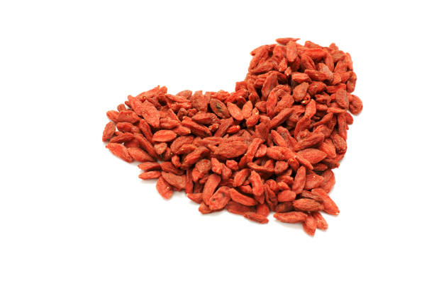 istock Dried goji berries isolated on a white background 1341393169