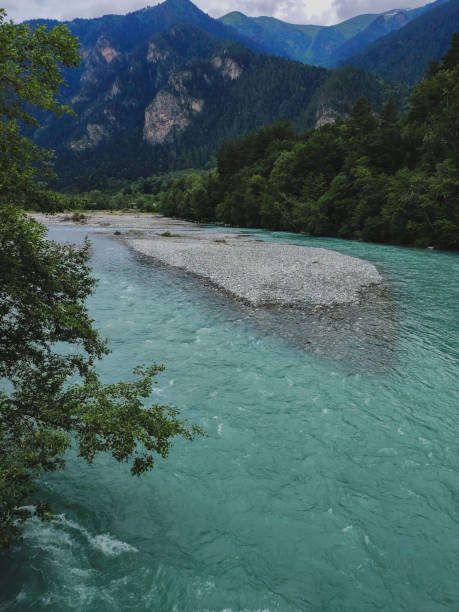 istock View of the Teberda River 1341396835