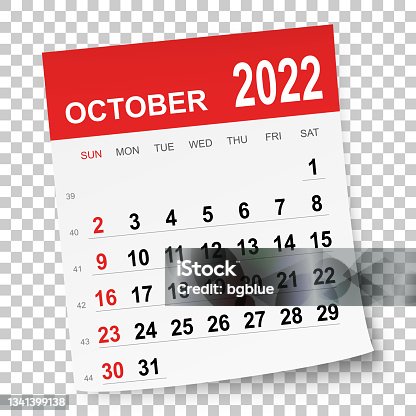 istock October 2022 Calendar 1341399138