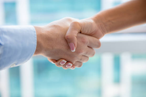 istock Business deal sealed with a handshake 1341401666