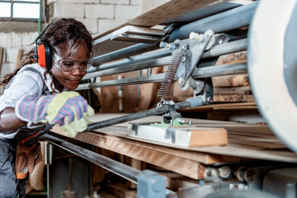 istock Black american woman craftswoman working in her workshop 1341406723