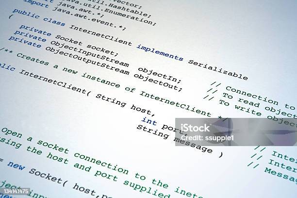 Javacode Der Eine Verbindung Zum Internet Stockfoto und mehr Bilder von PHP - Programmiersprache - PHP - Programmiersprache, Sprache, Blau