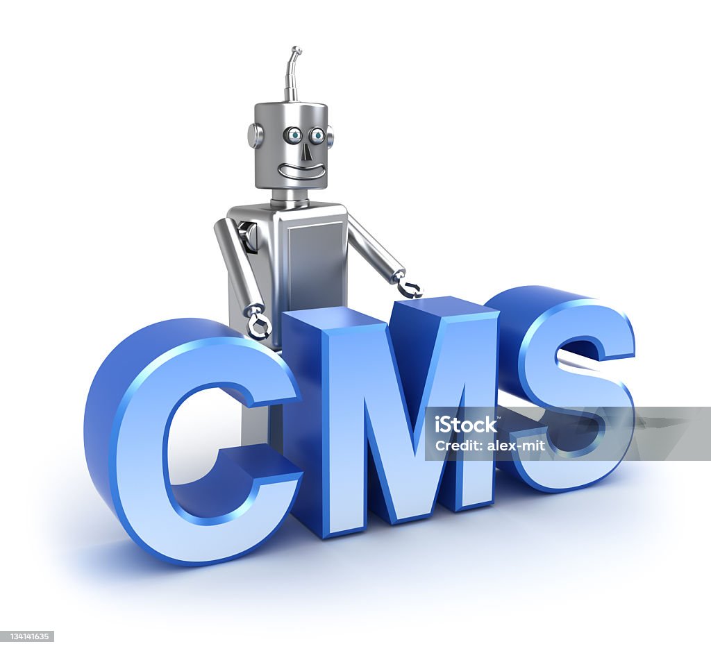 Sistema di gestione dei contenuti CMS: - Foto stock royalty-free di Affari