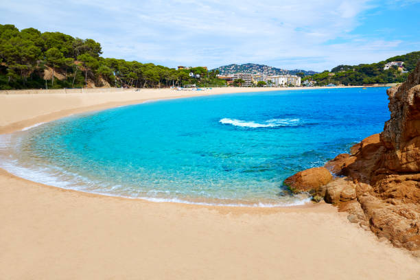 istock Platja Fenals Beach in Lloret de Mar Costa Brava 1341417168