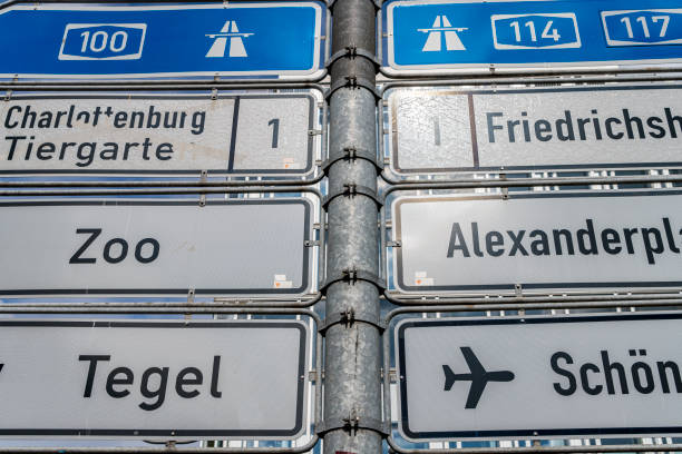 istock Close up of information signs from Berlin 1341422899