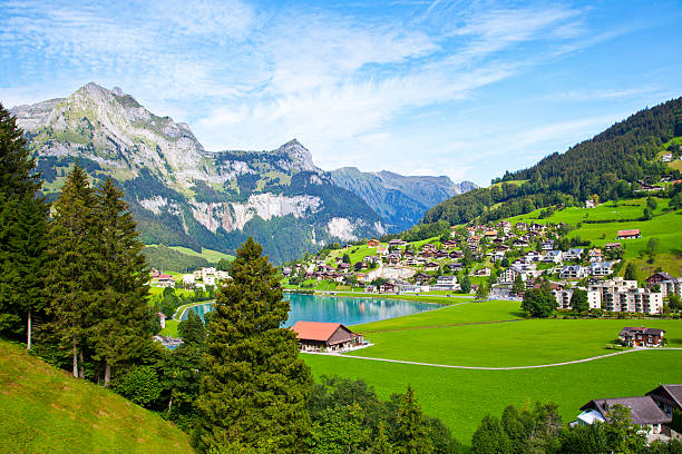 Engelberg village in Switzerland  http://www.tuscanipassion.com/istock/swiss.jpg engelberg photos stock pictures, royalty-free photos & images