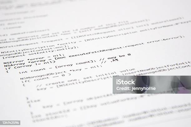 Objective C Code Stock Photo - Download Image Now - Computer Language, Letter C, Language