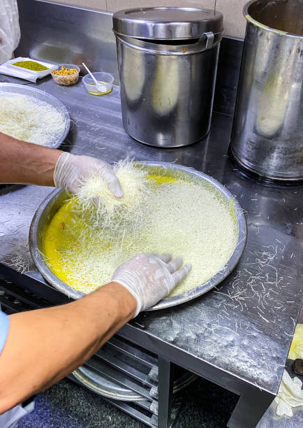 istock Kanfeh or Kanafeh, a Middle Eastern dessert 1341432088