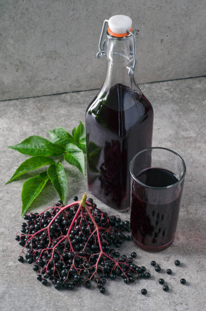 istock Syrup from the berries of elderberry 1341433119