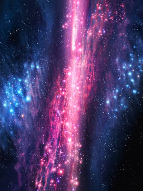istock Space with nebula and stars. Colorful Starry Night Sky. 1341437579