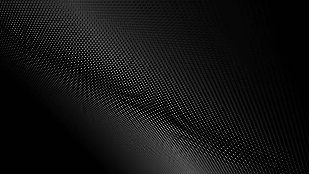 istock Abstract white dots on the black background. Network connection structure. Futuristic technology element. 3d rendering 1341437723