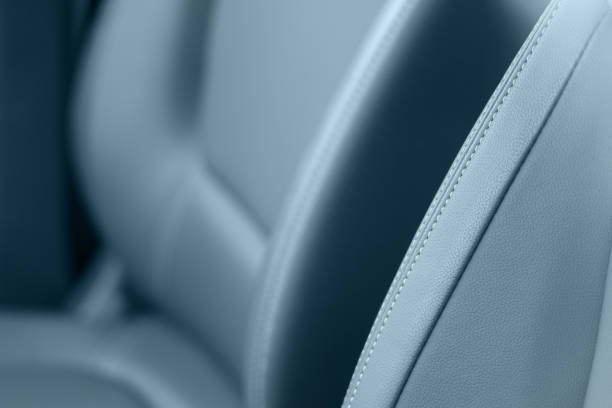 istock Modern car leather seats - focused on the seam 1341439161