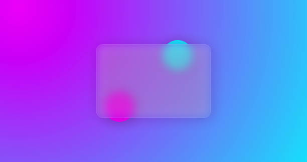 istock Trendy glassmorphism motion graphic background with place for text. Love. Colorful abstract shape 1341440735