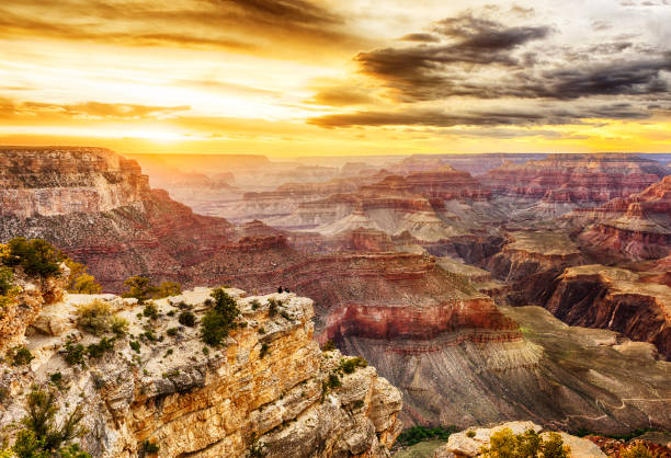 istock Grand Canyon at sunrise time 1341441268