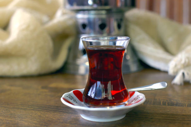 istock Traditional Turkish tea in original glass 1341441379