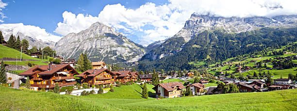 istock Grindelwald Village Panorama 134144177