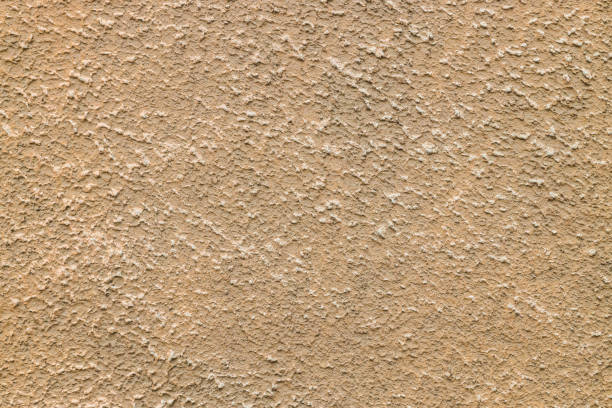 istock The wall is finished with relief decorative plaster. 1341444669