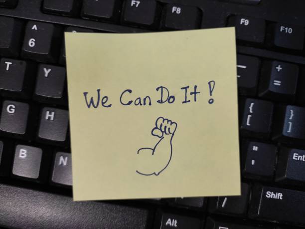 istock We can do it. Return to workplace during pandemic. Back to office concept. 1341446889