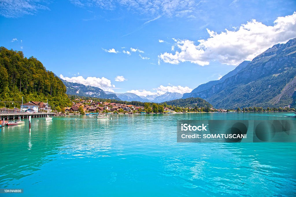 De Brienz ciudad, Suiza - Foto de stock de Brienz libre de derechos