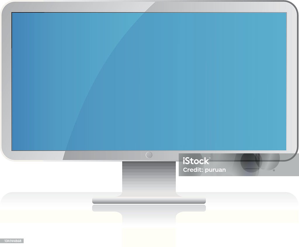 Monitor LCD - arte vectorial de Ancho libre de derechos