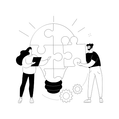 Problem Solving Abstract Concept Vector Illustration Stock Illustration ...