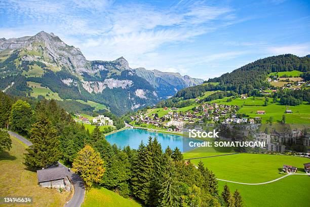 Engelberg Village Switzerland Stock Photo - Download Image Now - Engelberg, Switzerland, Swiss Alps