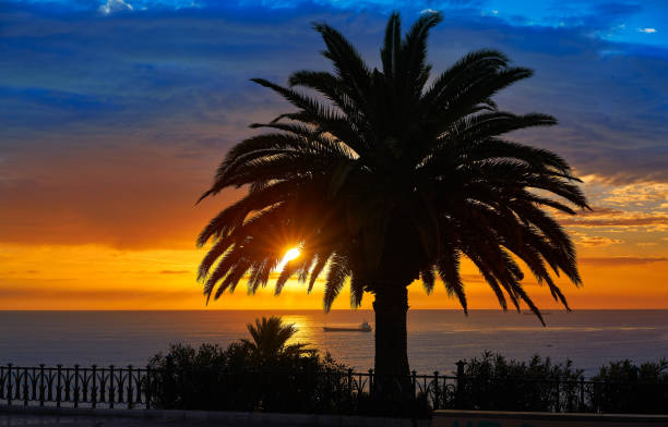 Tarragona Balcony of Europe at sunrise in Catalonia Balcon del Mediterraneo
