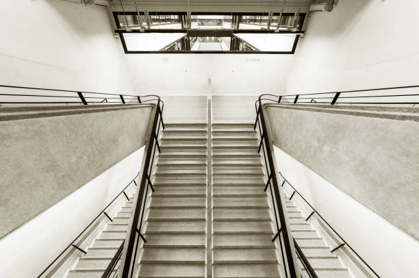 istock Interior view of stairway in old building 1341461626