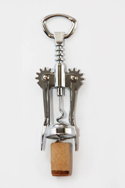 istock metal corkscrew for opening bottles and wine corks 1341461786