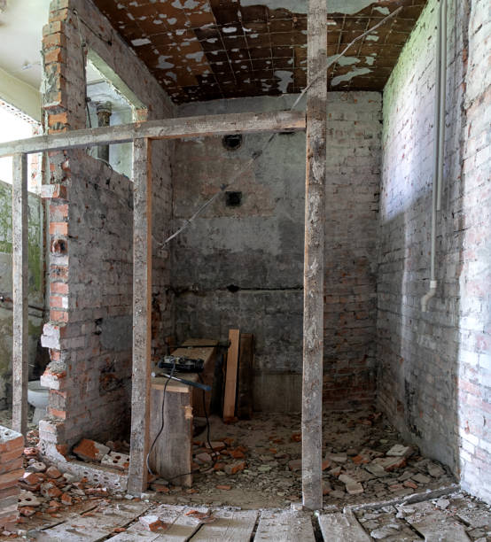 istock home renovation - old flat during renovation. Russia. 1341464041