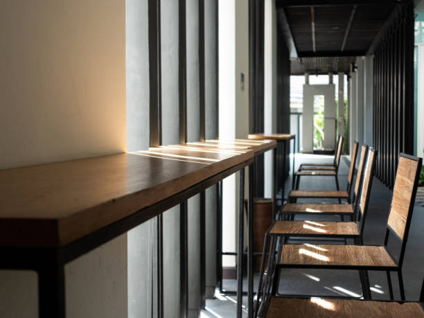 istock perspective wooden table in bar space 1341469312