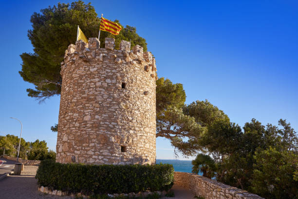 Torreon de Miami Platja tower in Tarragona of Catalonia
