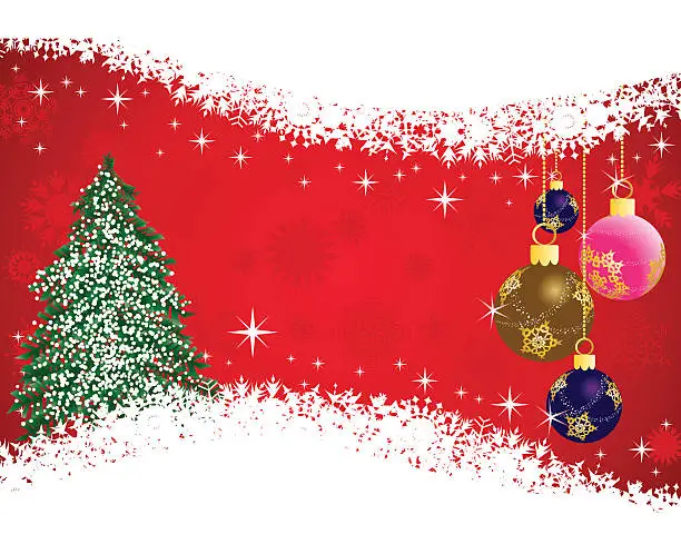 Vector illustration of christmas card