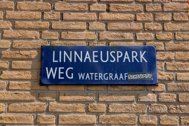 istock Street Sign Linnaeusparkweg At Amsterdam The Netherlands 1341476830