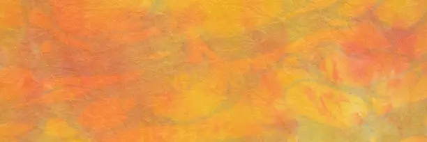 background of orange and red marbled momi paper (bottom side), panoramic web banner