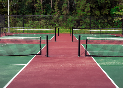 pickle ball / Tennis courts at a public park