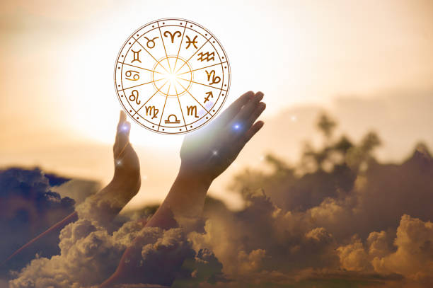 istock Zodiac signs inside of horoscope circle astrology and horoscopes concept 1341483062