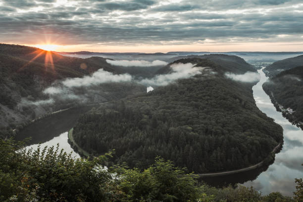 Sunrise at Saarschleife