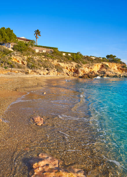 Cala La buena beach in El Perello beach of Tarragona at Costa dorada Catalonia