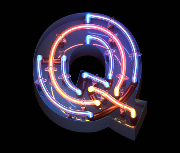 istock Neon in metal casing font. 1341501689