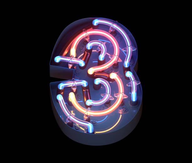 istock Neon in metal casing font. 1341502984