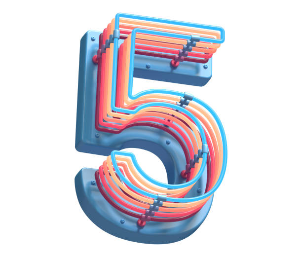 istock Toy plastic colorful neon font. 1341505538