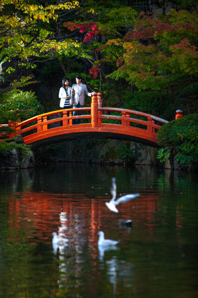 istock Young japanese on their first date 1341508822