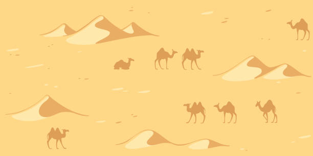 무늬 - backgrounds repetition sand desert stock illustrations