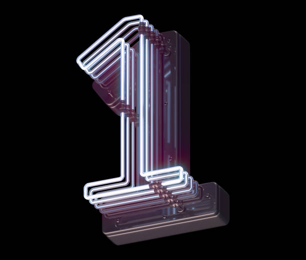 istock Triple fading neon font. 1341513631
