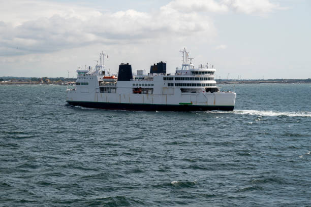 istock Modern ferry in traffic over the sea. 1341517328