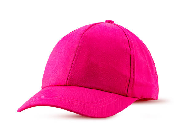 istock Fashion pink cap isolated on white 1341521100