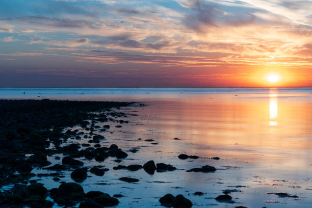 istock Beautiful summer sunset in Hittarp, Helsingborg, Sweden. Selective focus. 1341522102